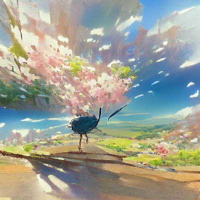 Blossom in Studio Ghibli Anime Style