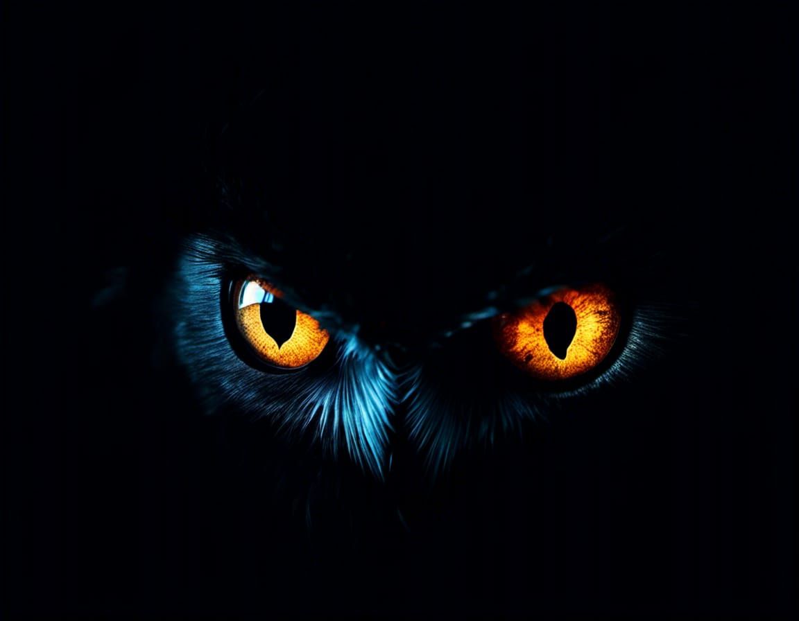 Illuminated Eye in Darkness: A Horror Vision