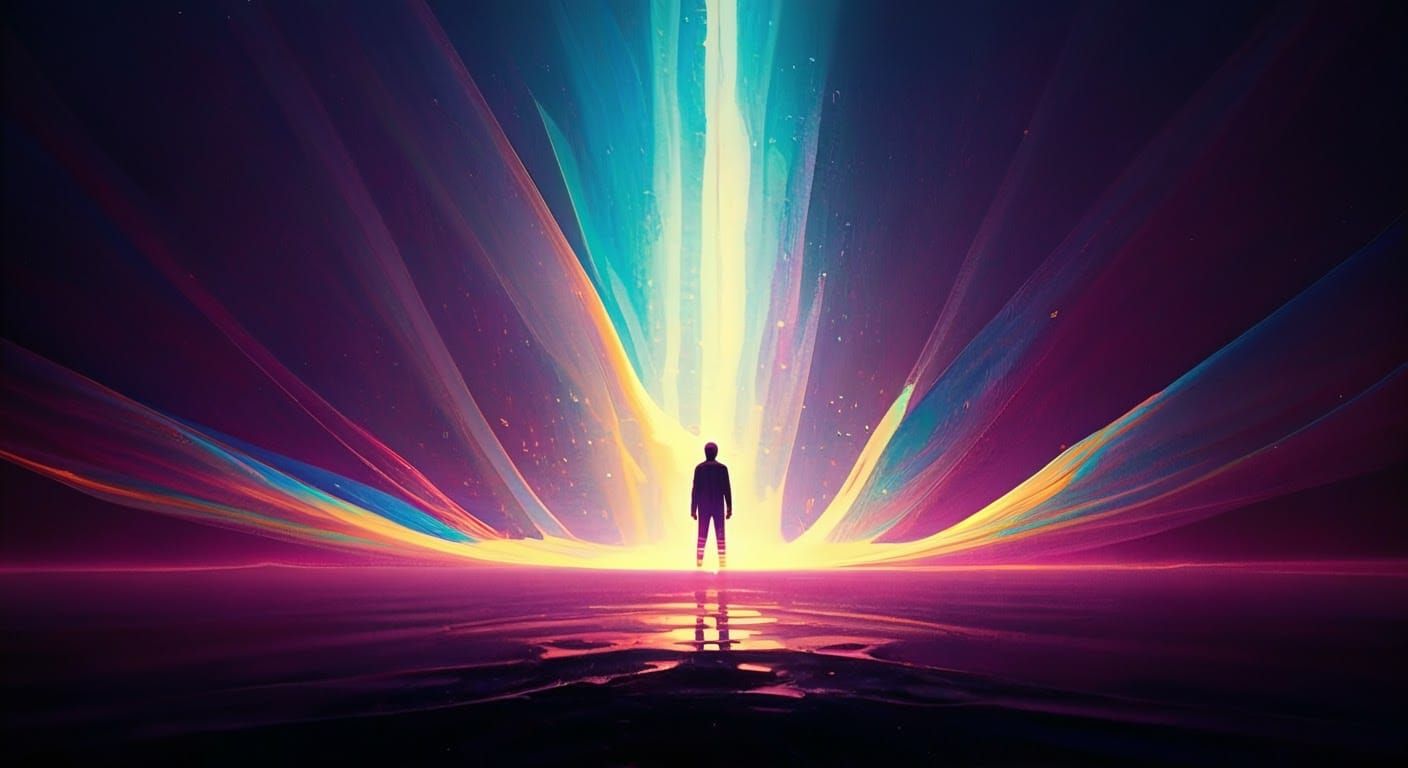 Seminal Figure Amidst Cataclysmic Event in Expressionist Sty...