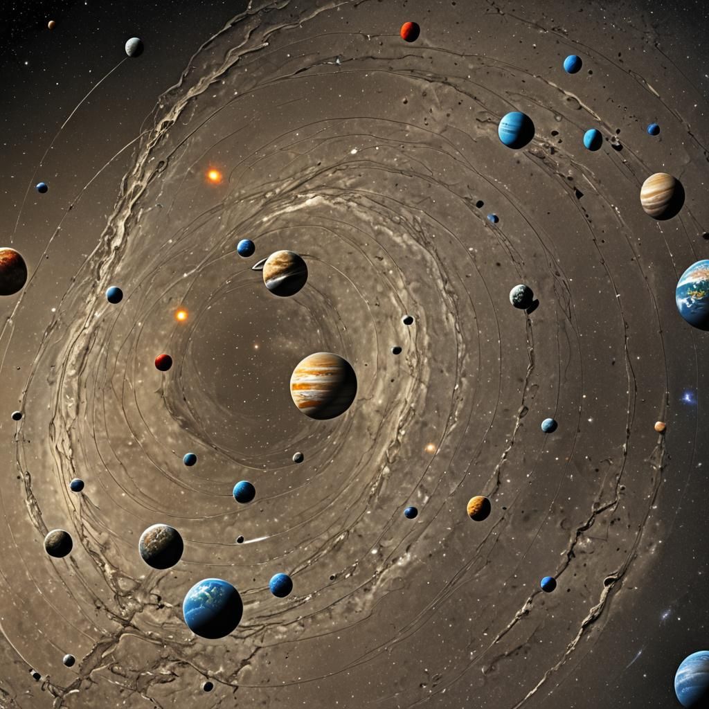 Hyperrealistic Solar System in Sharp Focus