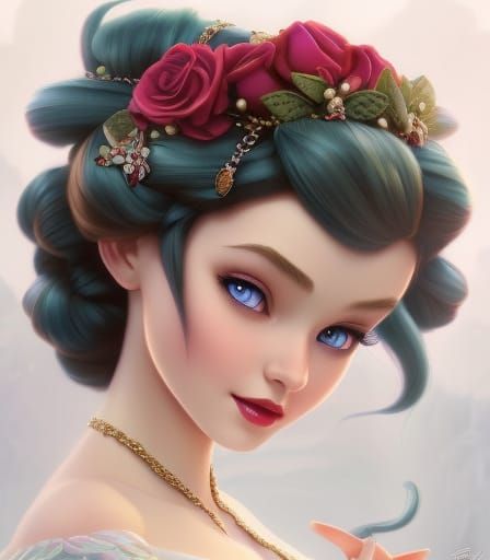 Stunning 3D Render of Disney's Snow White