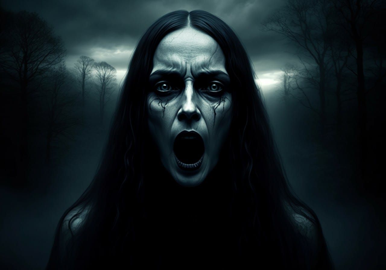 Ethereal Banshee in Dark Fantasy Art Style