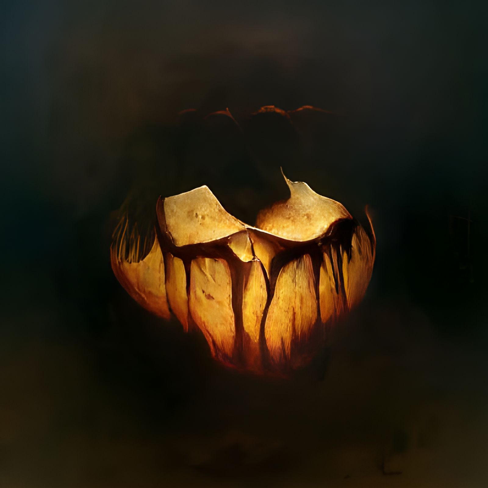 Surreal Jack O'Lantern in Beksinski Style