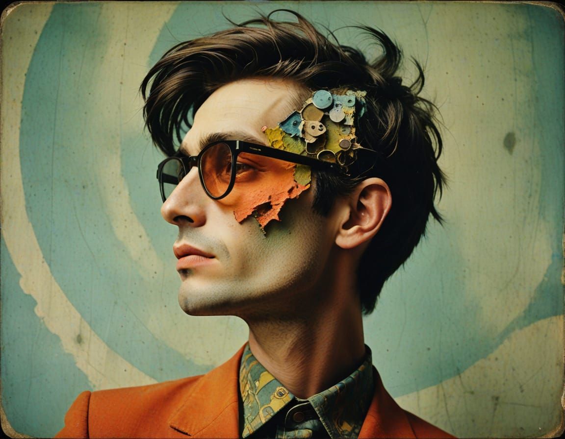 Surreal Fashion Portrait in Vibrant Technicolor