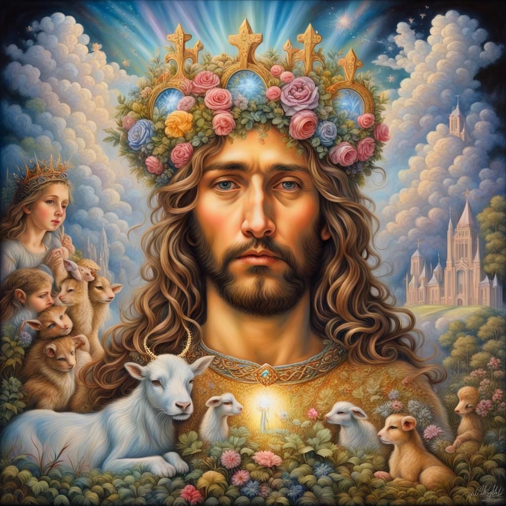 Jesus Christ in Fantasy Style Painting