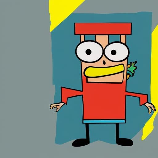 Patrick Star as Communist in Pop Art Style