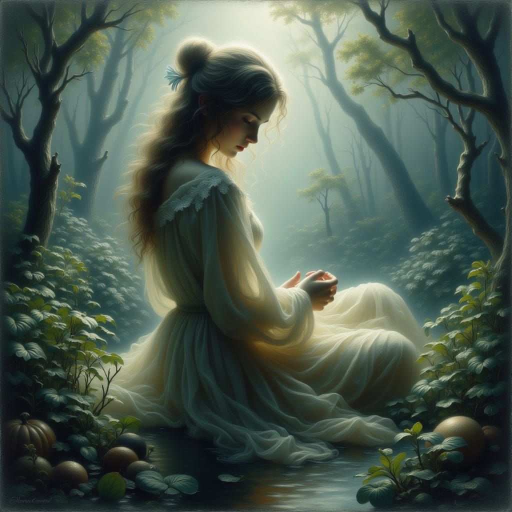 Woman in the Mist of Avalon