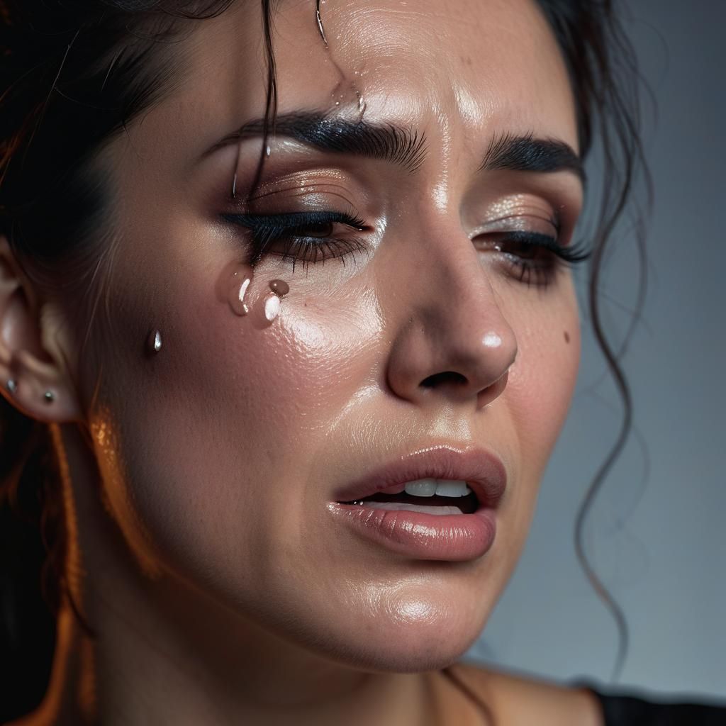 Photorealistic Portrait of a Woman in Anguish