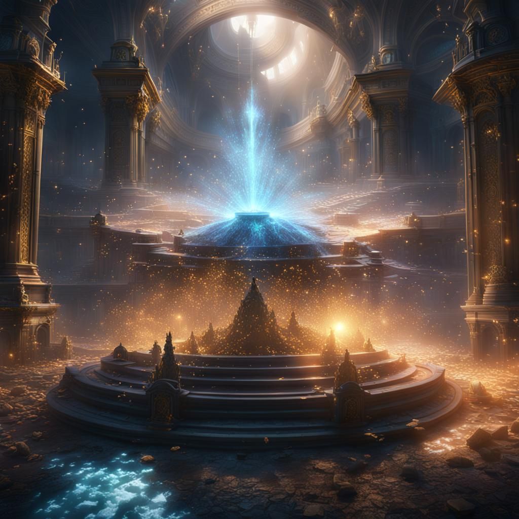 Glittering Light Rays: Journey of Souls to Afterlife