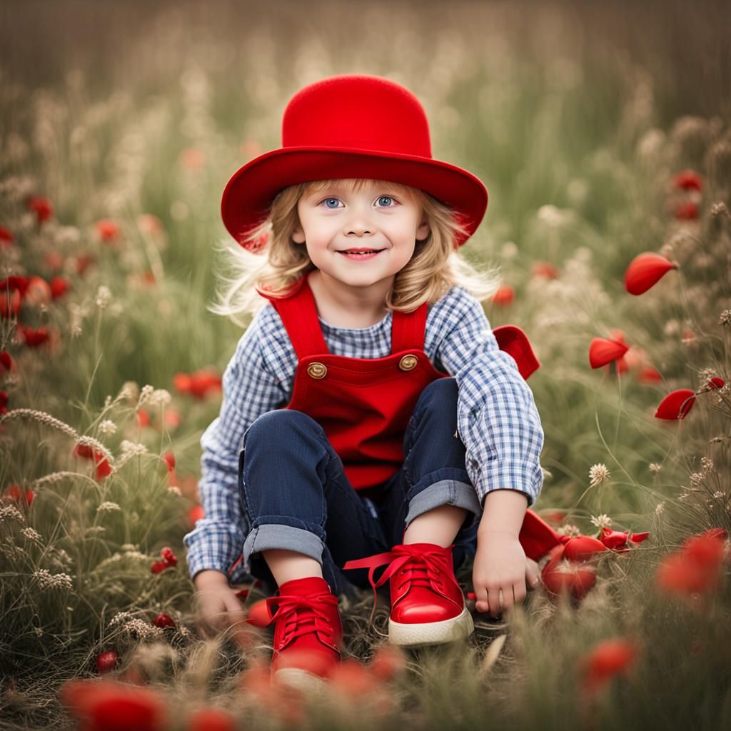 Girl with Flowers: Detailed Matte Painting