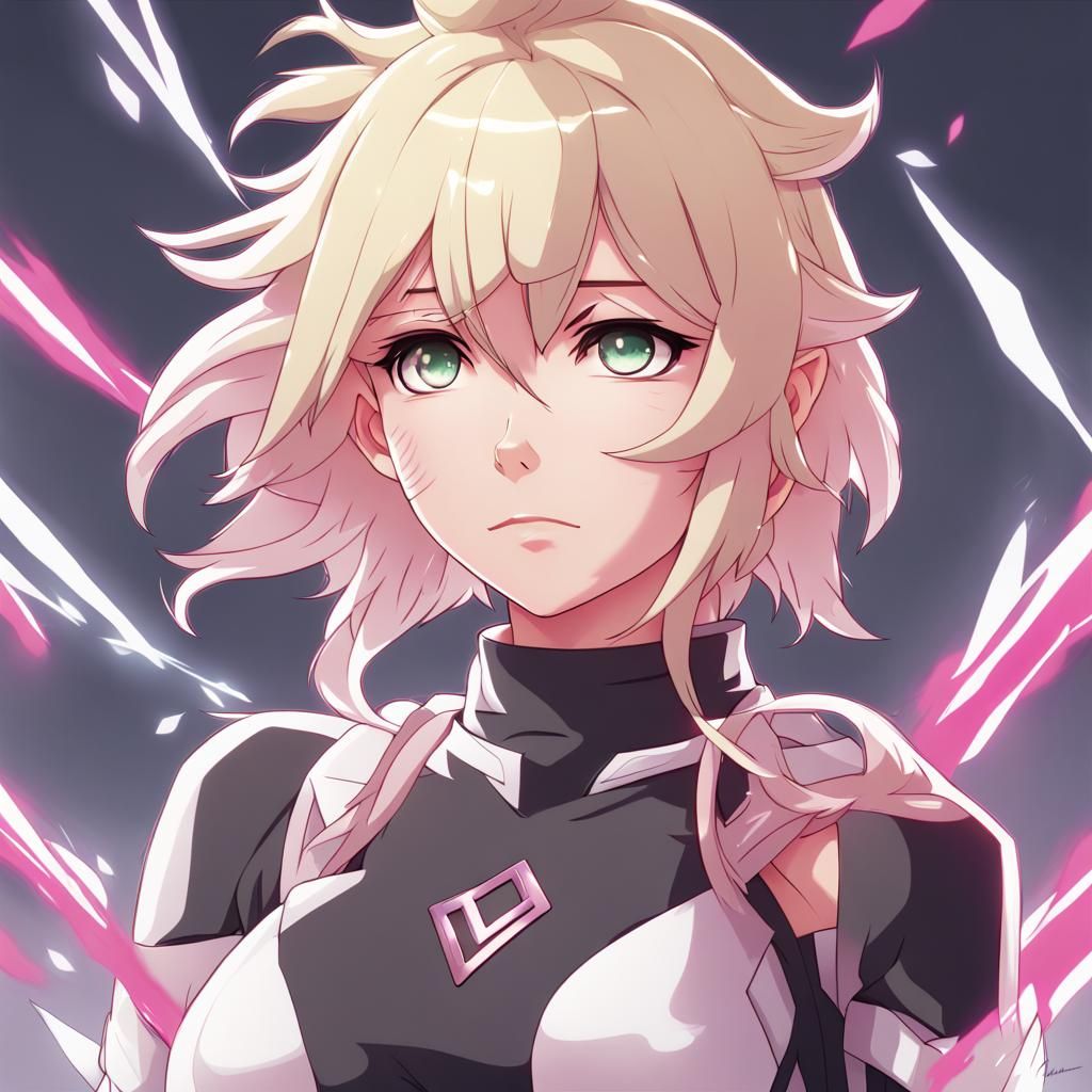 Electro Inazuma Anime Girl in Silver Light