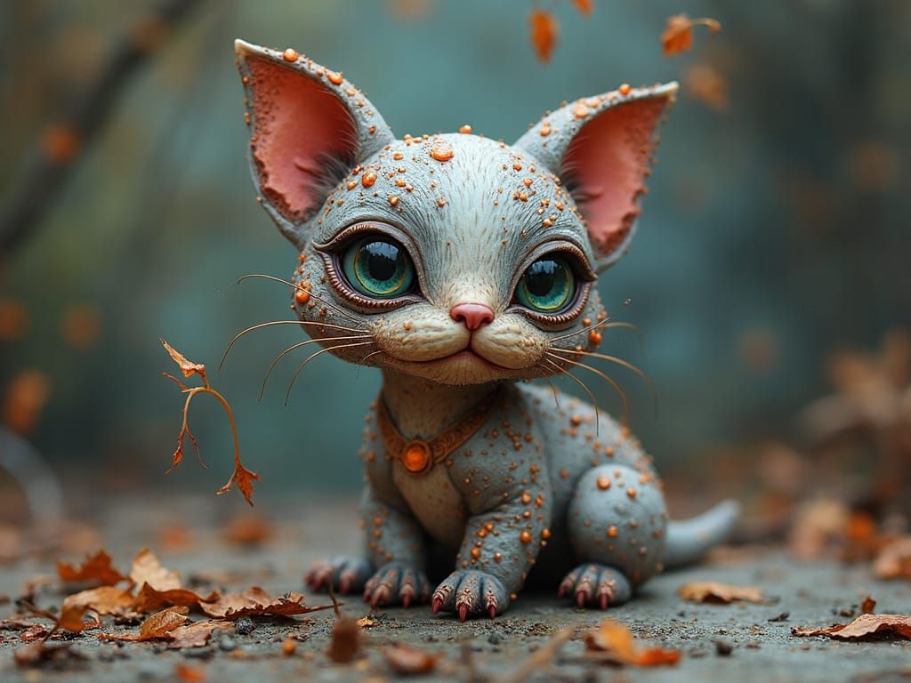 "Make Me Something Beautiful" the Tiny 3D Doodlecrafted Being Demanded, Amidst Pyrographically Whittled Thingamies and P...