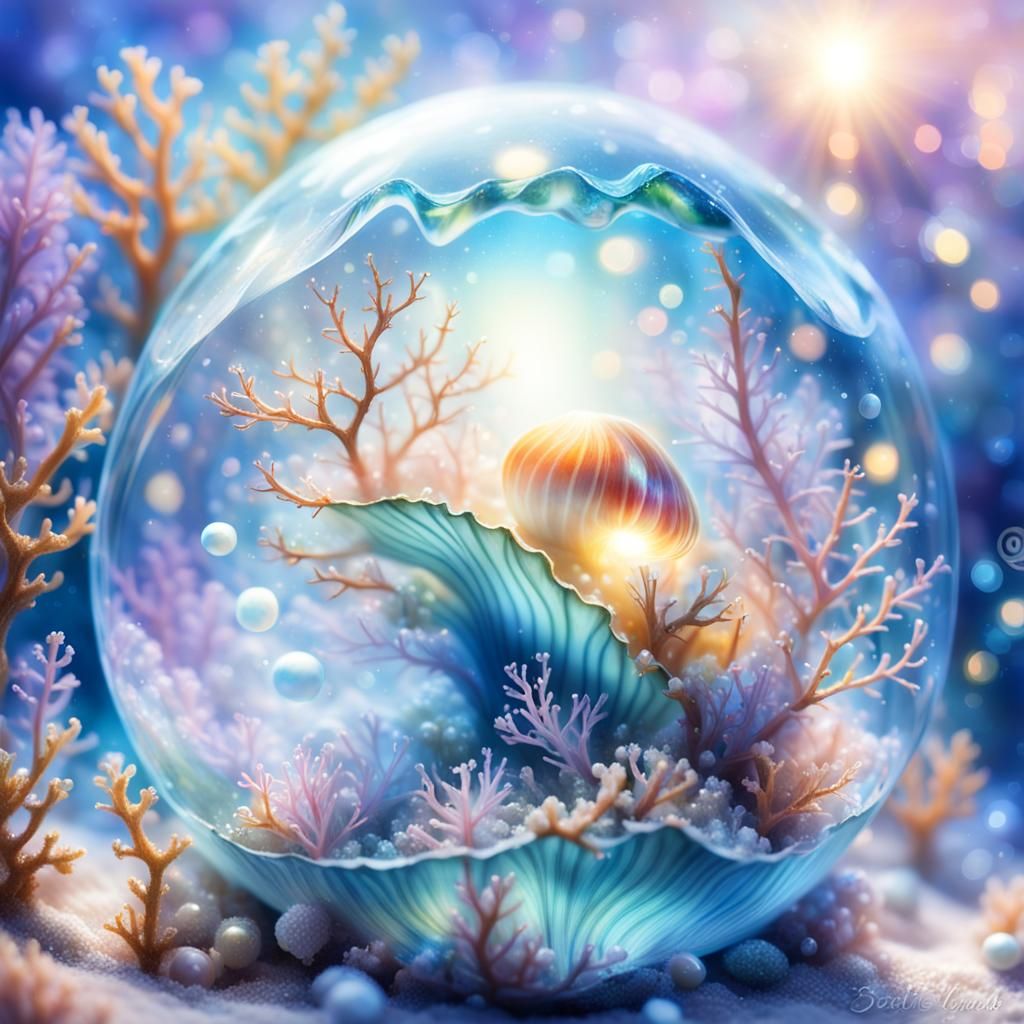Ethereal Fantasy: Magical Pearl Underwater