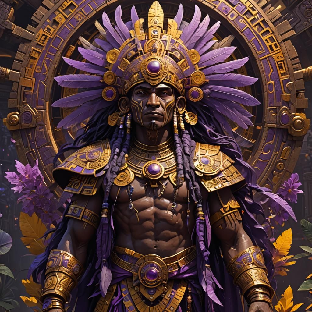 Aztec God: Dark Fantasy Concept Art