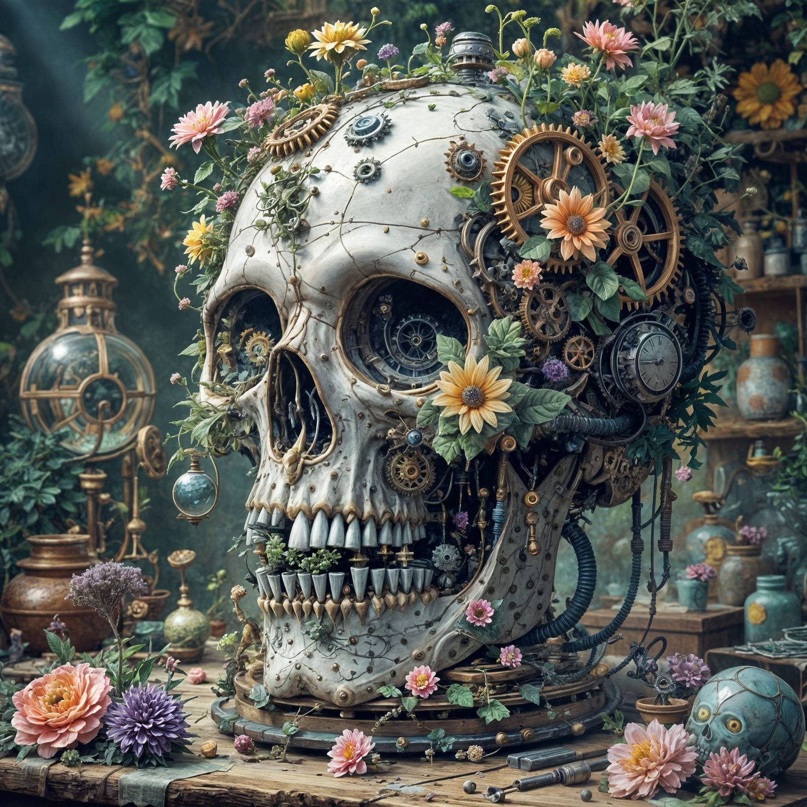 Whimsical Steampunk Fantastical Contraption