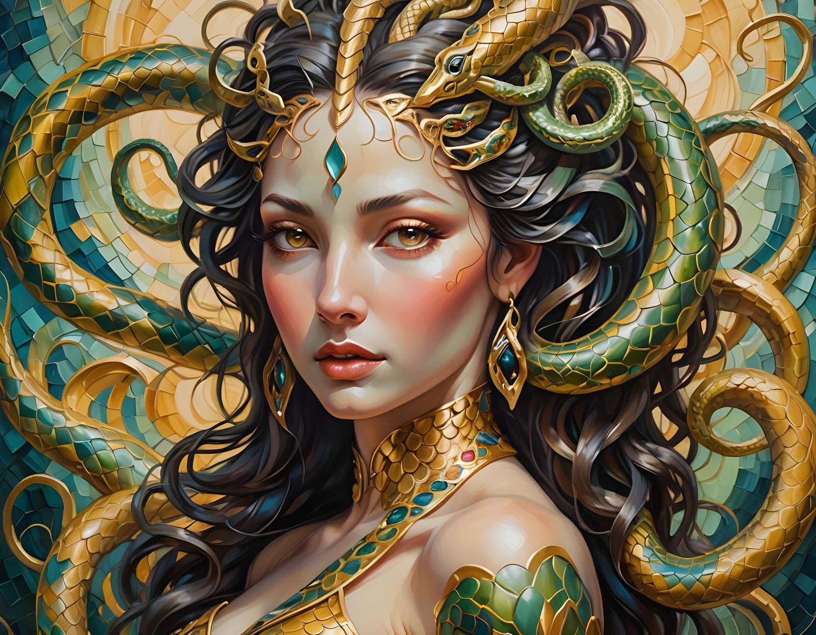 Goddess of Serpentine Beauty