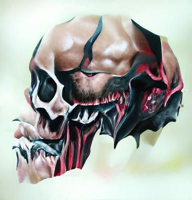 Balor Celtic Skull with Glowing Eyes