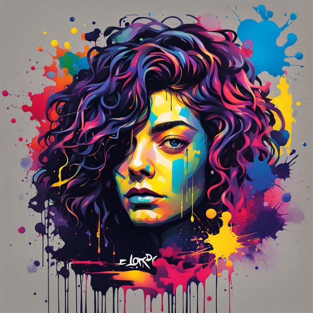 Graffiti Art with Splash and Street Art Elements