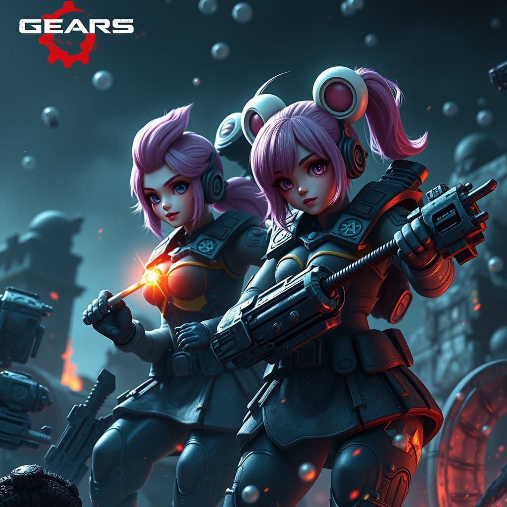 Fantastical War Zones Meet Bubblegum Heroes