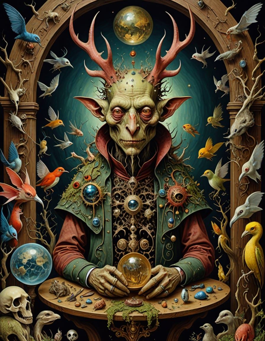 Intricate Digital Painting of an Artist's Inner Life