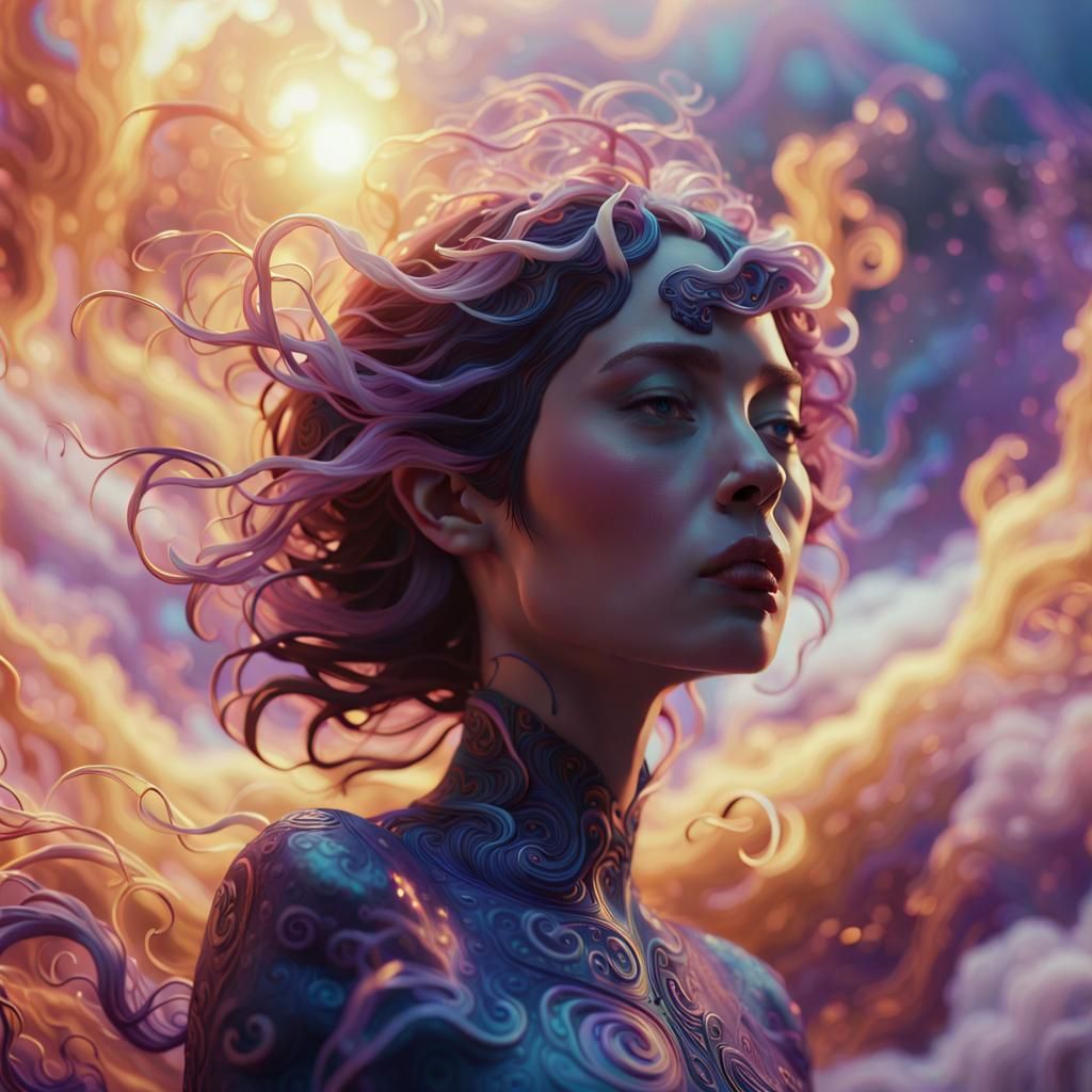 Elemental Embodiment in a Surreal Environment