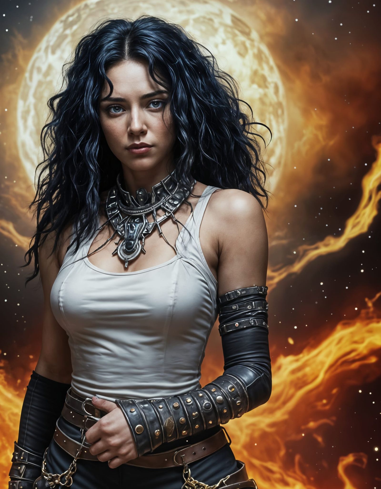 Cosmic Western Warrior with Laser Pistol