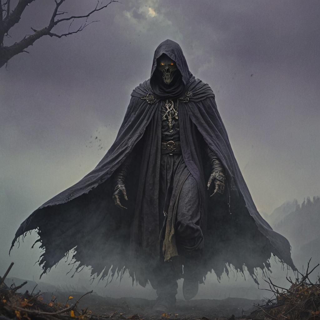 Ethereal Monarch in Shrouding Fog