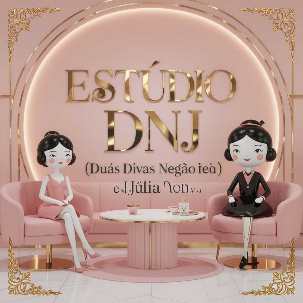 Elegant Pink Studio Design with Gold Details