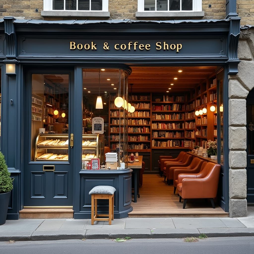 Charming Village Book and Coffee Shop
