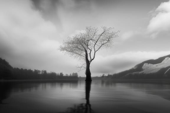 Detailed Matte Painting of a Fantastical Tree