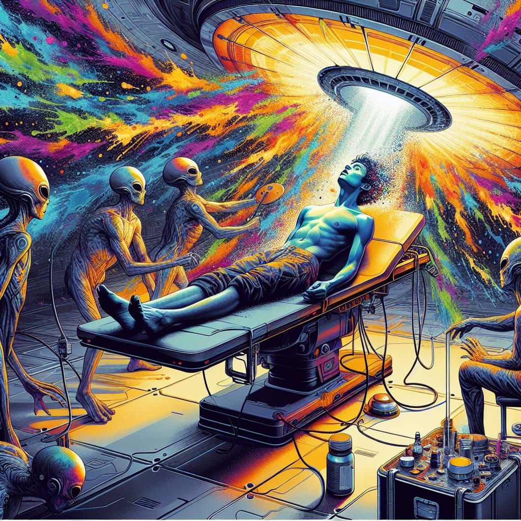 Alien Abduction: Hyperrealistic UFO Medical Exam