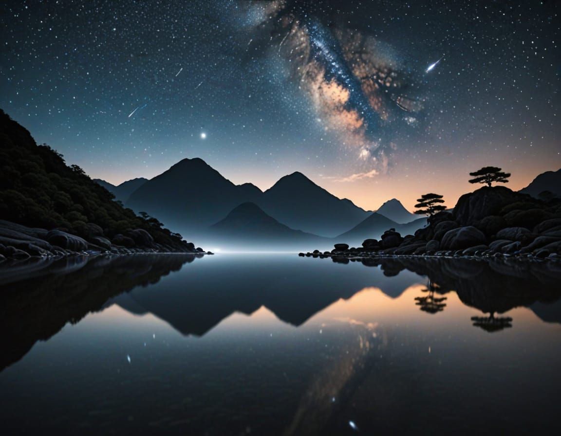 Zen Abstract Nightscape