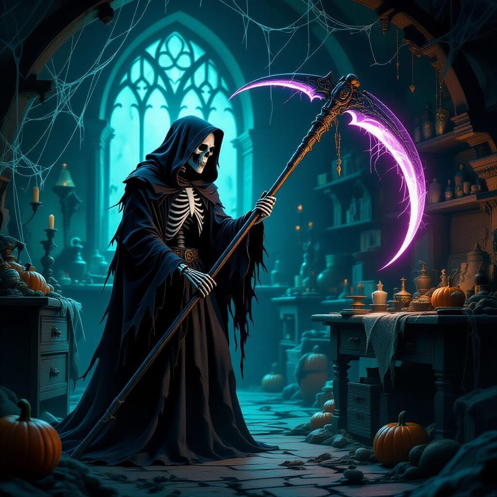 Grim Reaper Receives Spectral Scythe for Halloween