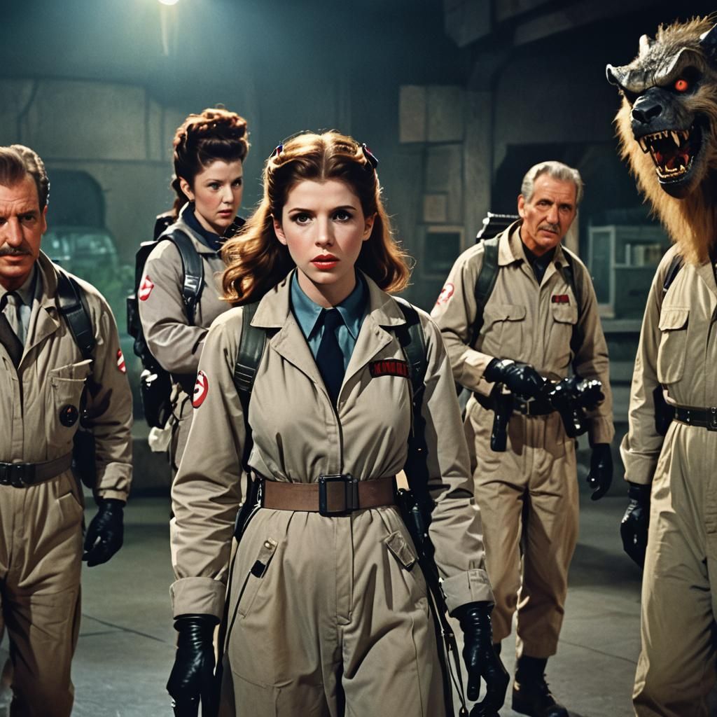 Anna Kendrick and Vincent Price in Sci-Fi Ghostbusters