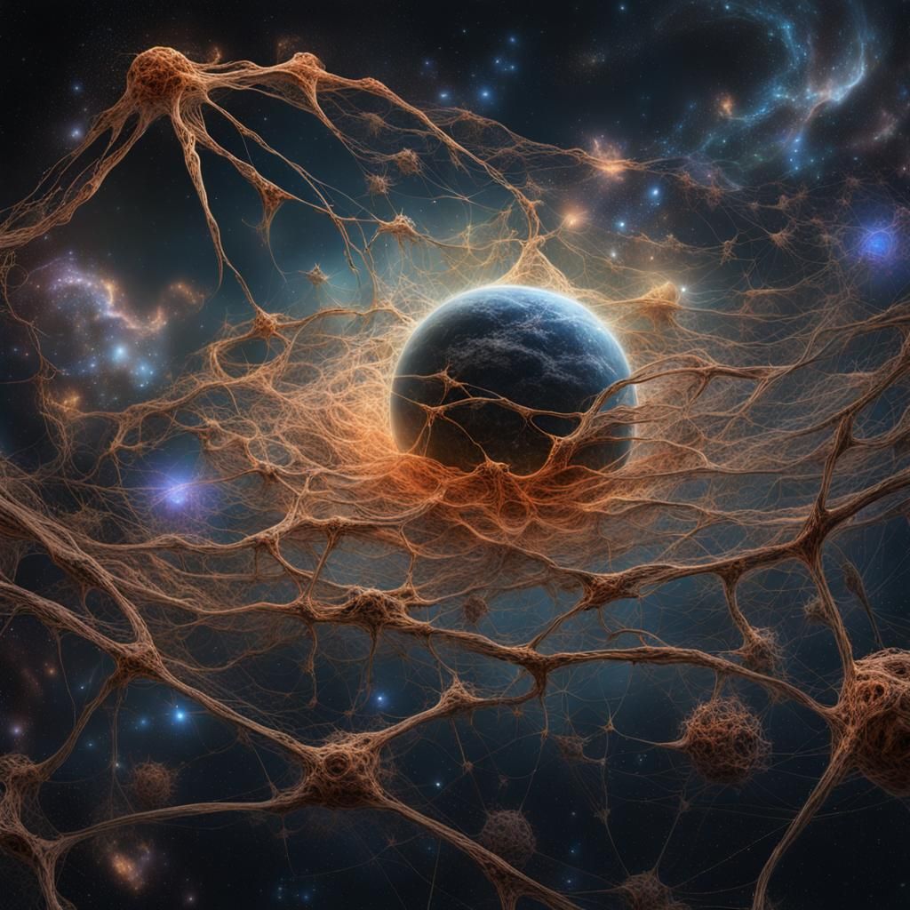 Cosmic Web: Galactic Filaments and Voids in Deep Color