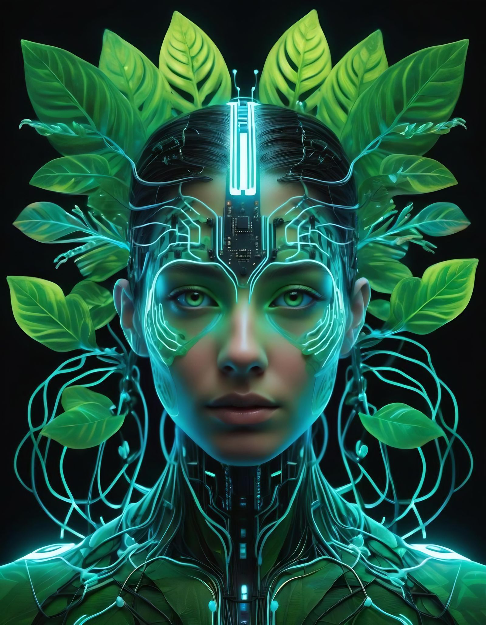 Cybernetic Nature: Plants with Electronic Components