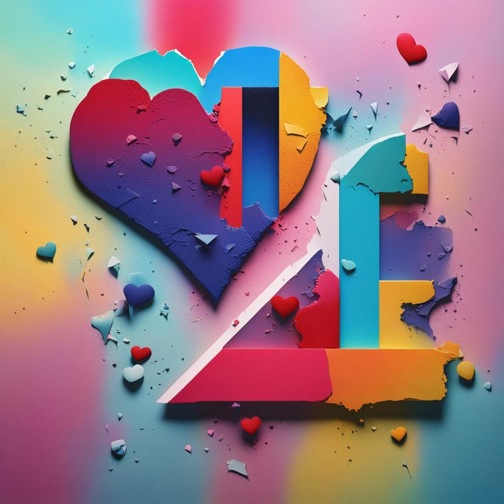 Love and Hate: Surreal Mixed Media Art