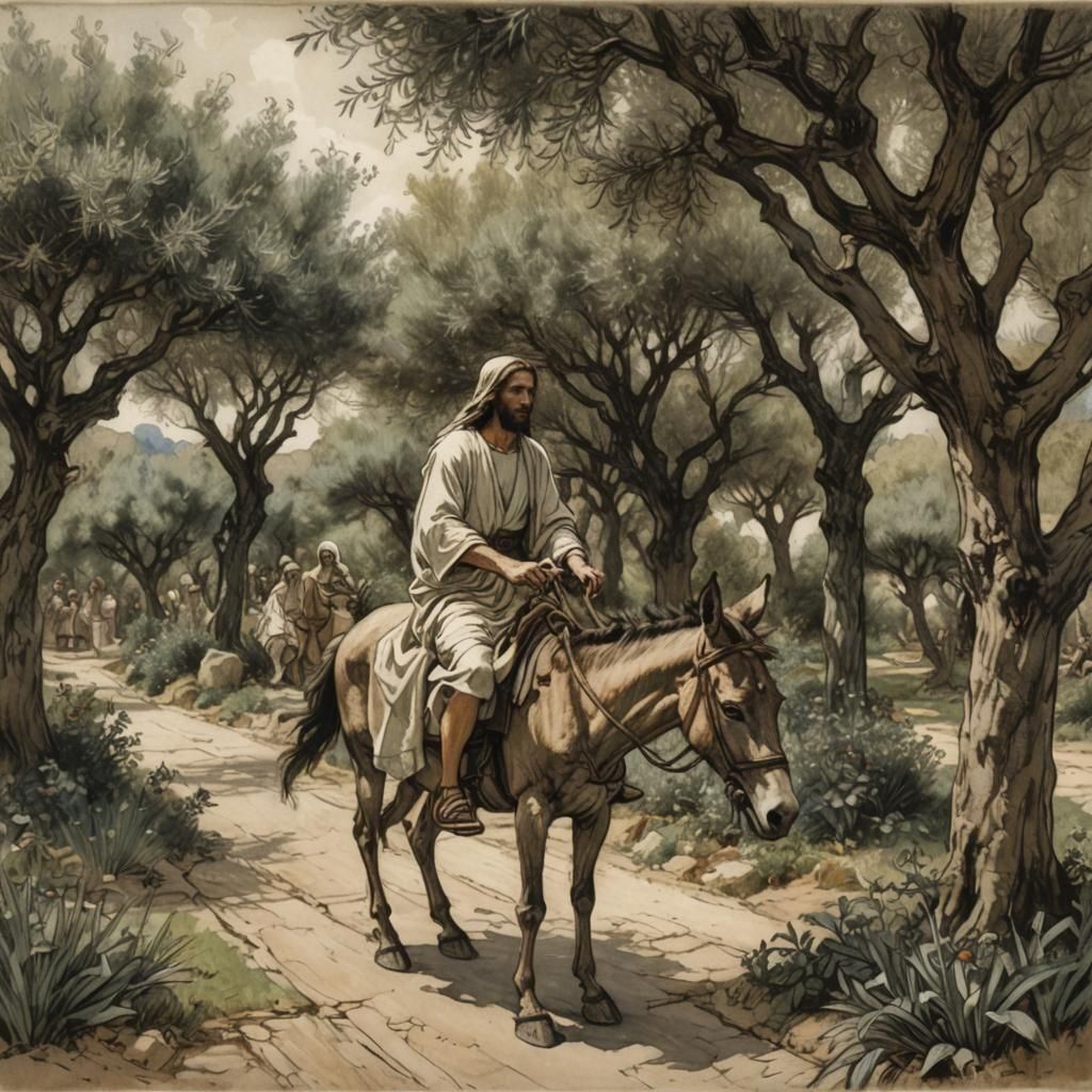 Zechariah 9:9 (Old testament prophecy.)  

"Rejoice greatly, O daughter of Zion; shout, O daughter of Jerusalem: behold,...