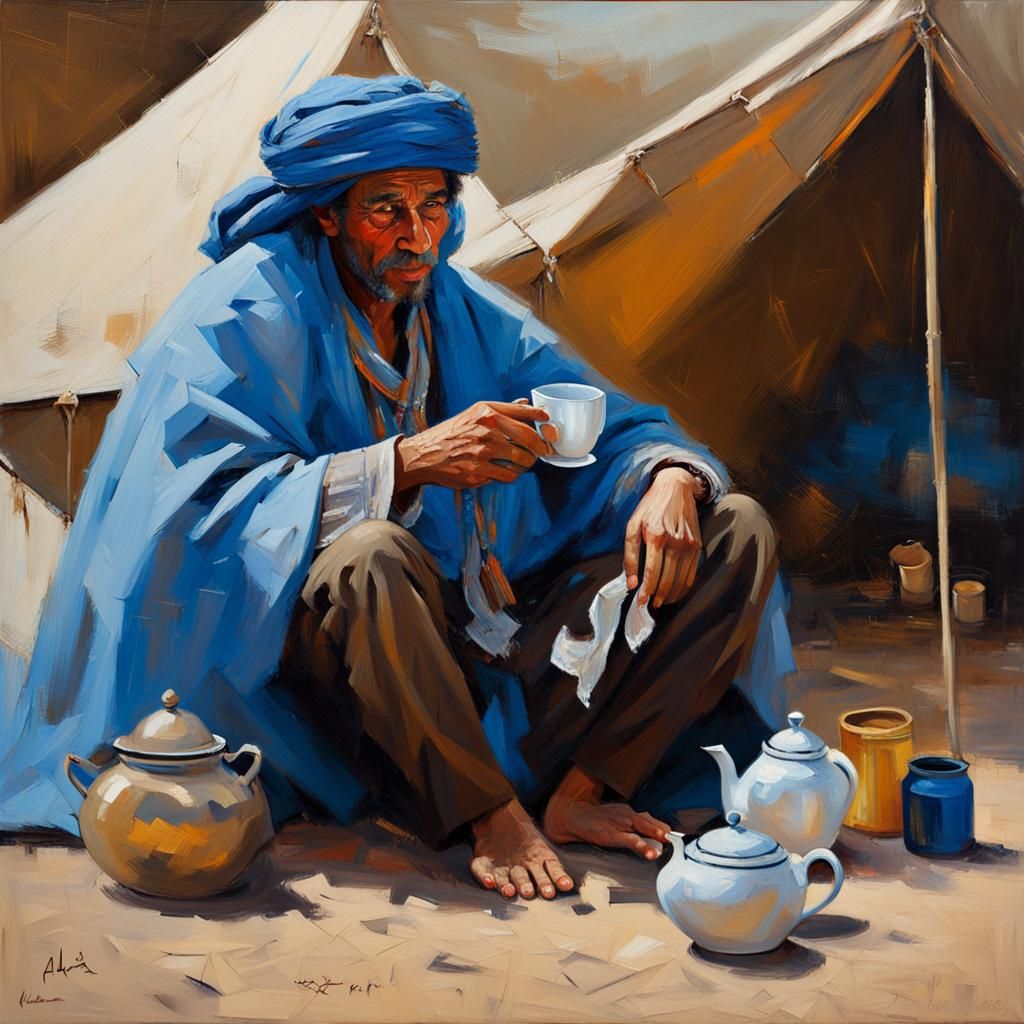 The Tuareg drink tea