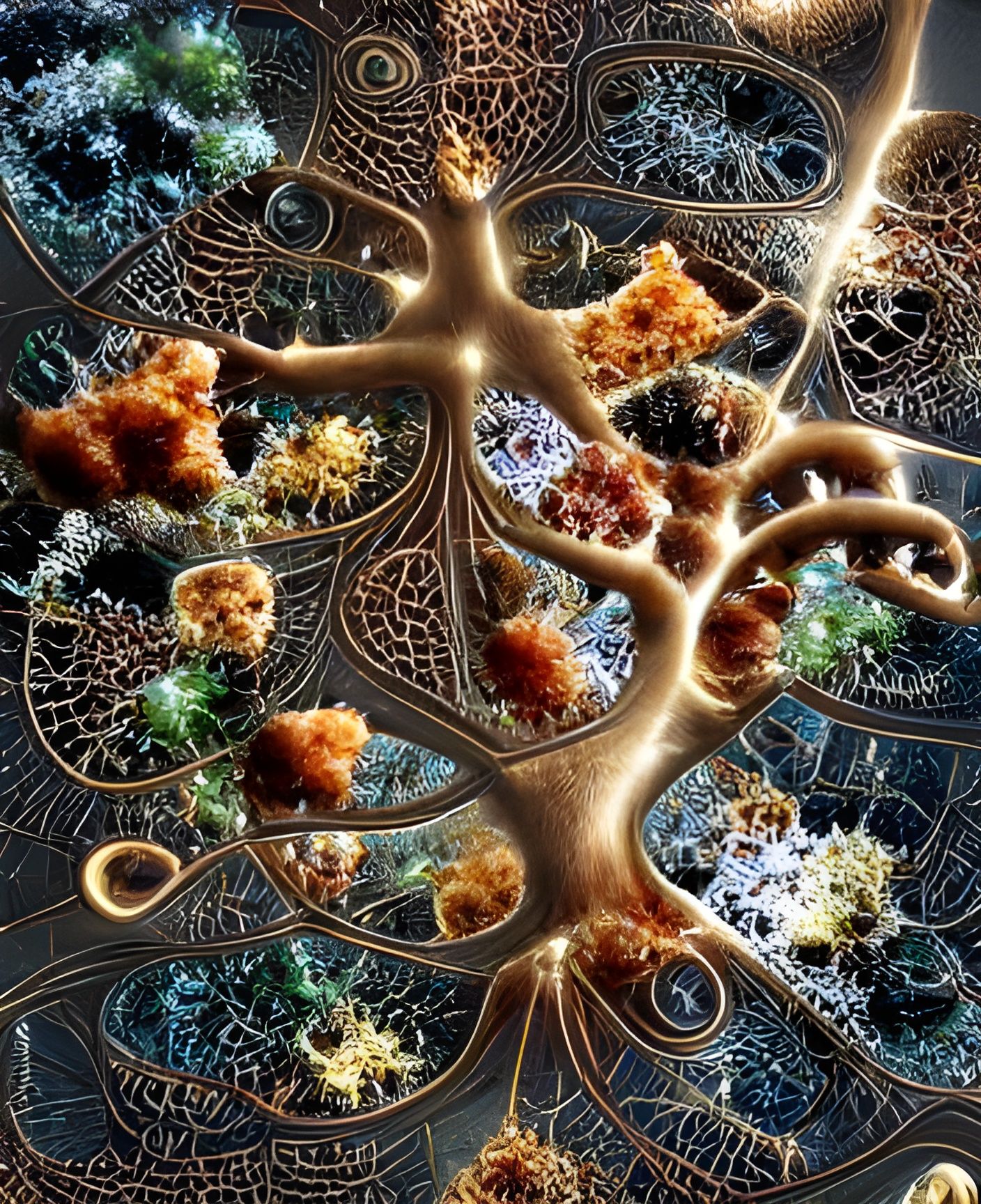Fractal Decision Tree of Life Art
