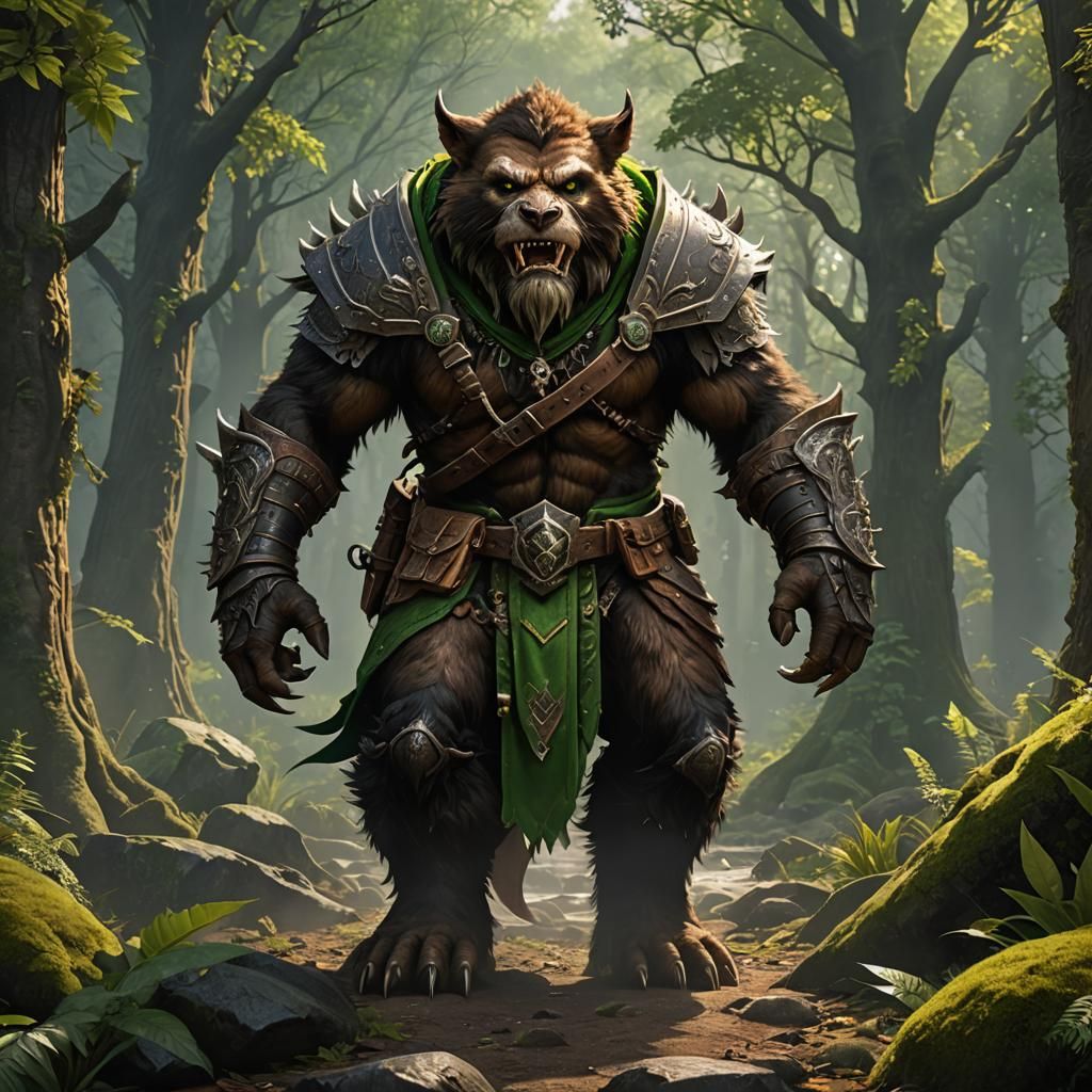 Detailed Bugbear Rogue Concept Art in 8k