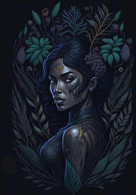 Pure Black Abstract Minimalist Composition