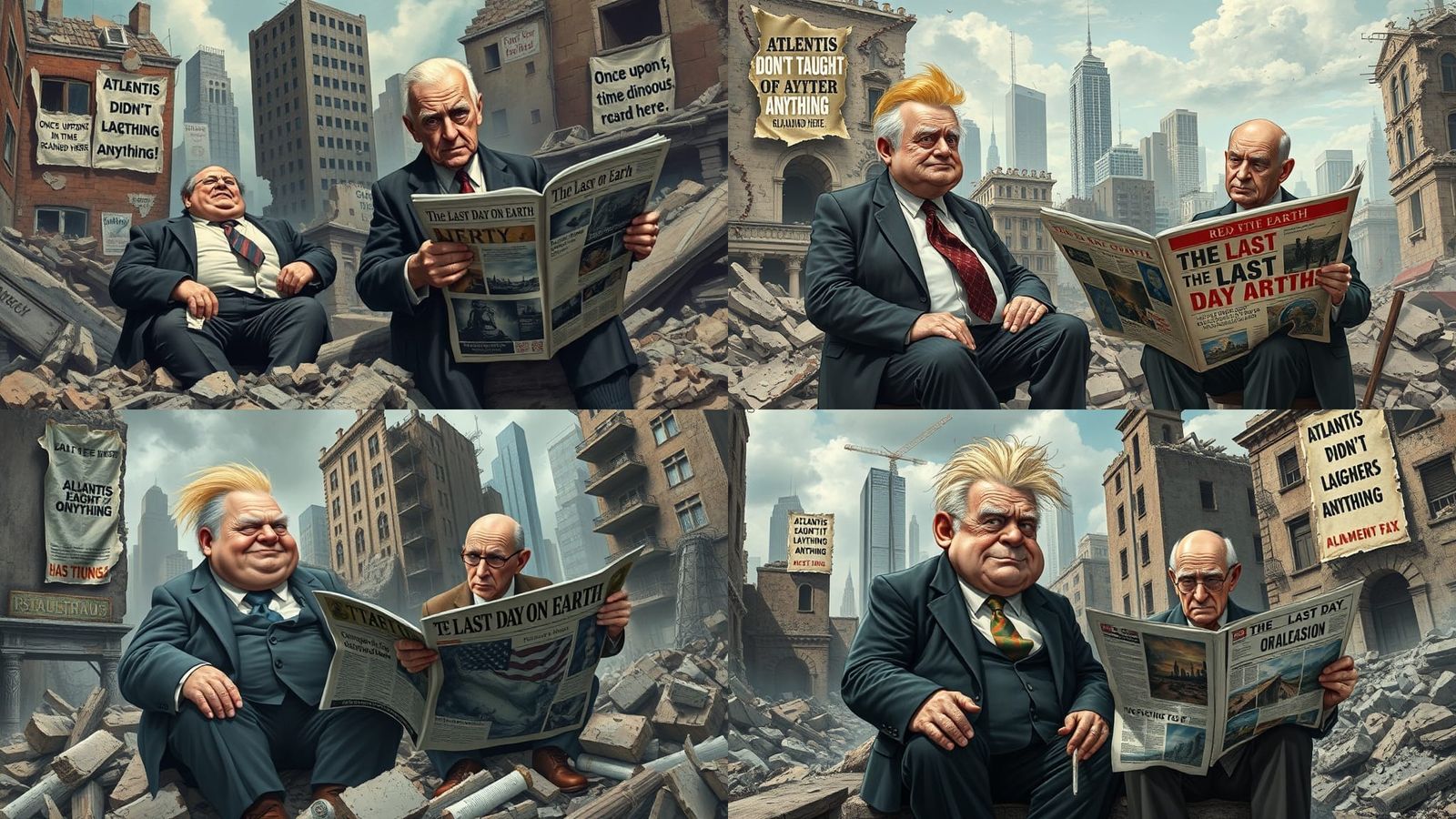 Funny Caricature of the End of the World