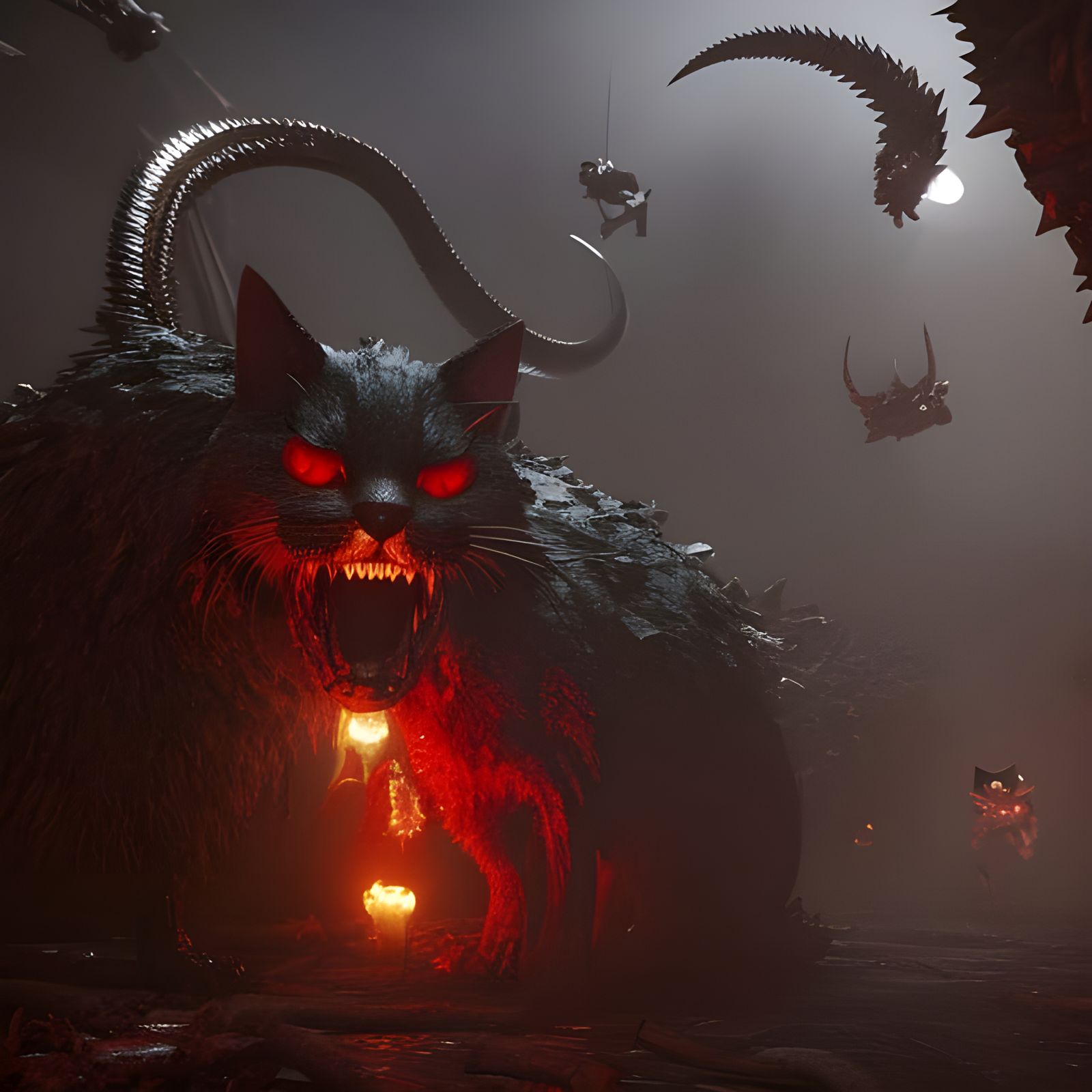 Horrific Rabid Cat Monster in Unreal Engine 5