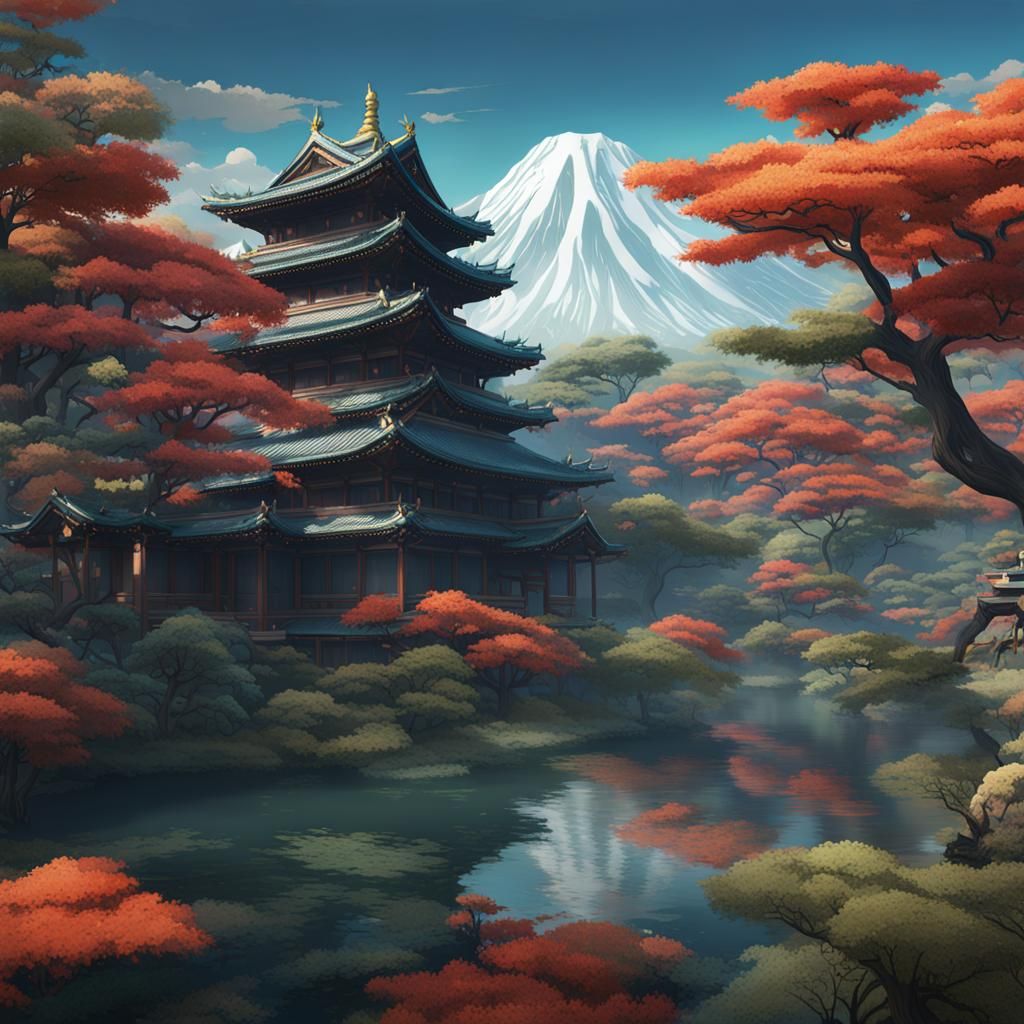 Tsunade Senju: Detailed Matte Painting