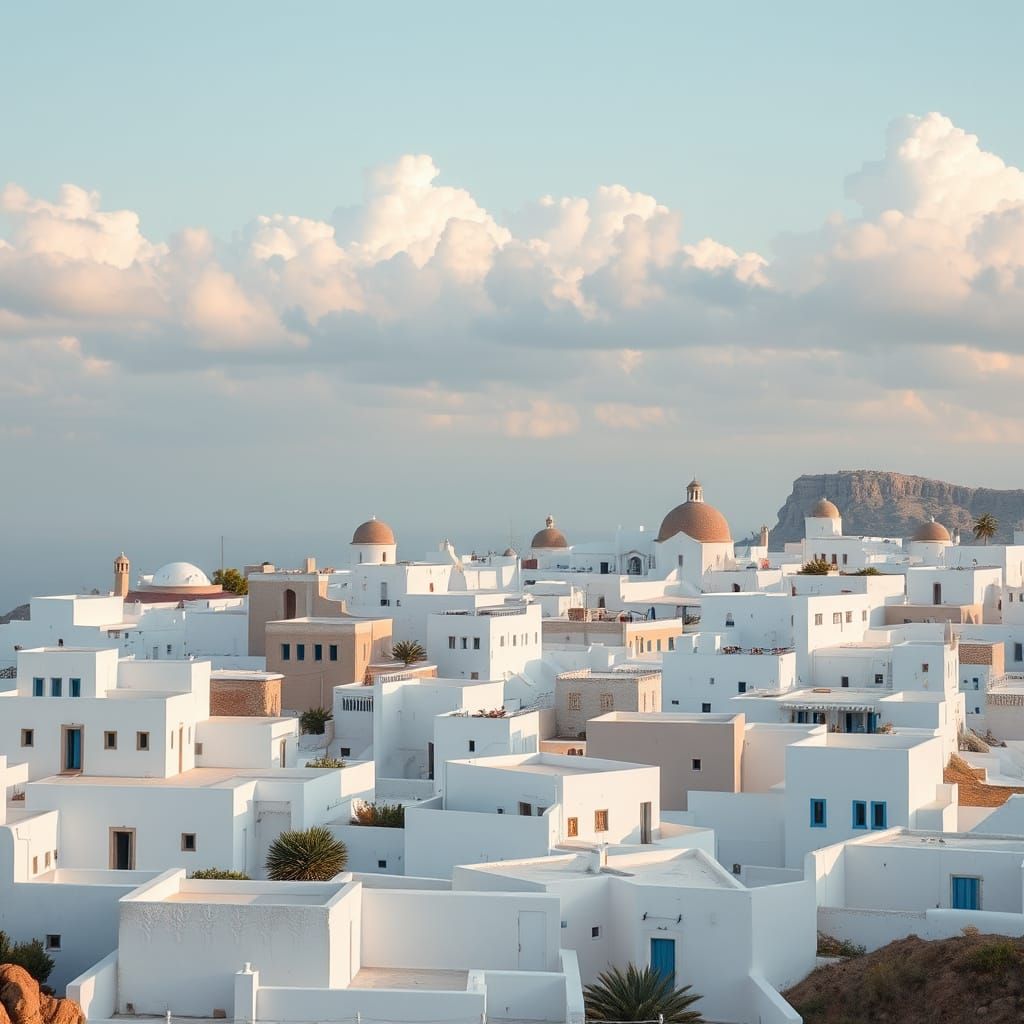 Utopian Floating Cities with Clouds: Fine Art Photography
