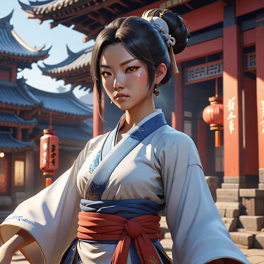 Martial Arts Masterpiece in Traditional Chinese Town