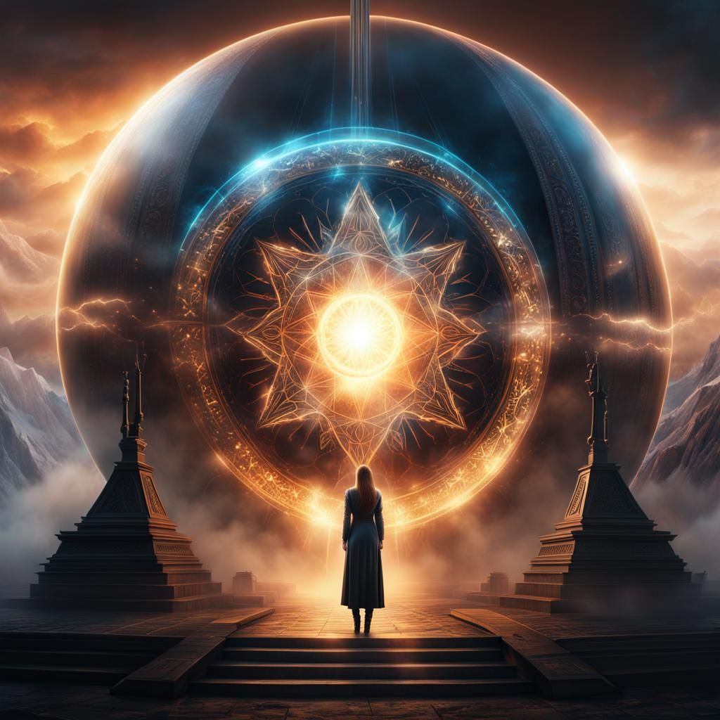 Arcane Crystal Orb of Power: A Digital Painting