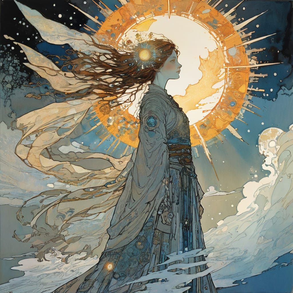 Maiden of the Light in Radiant Beauty