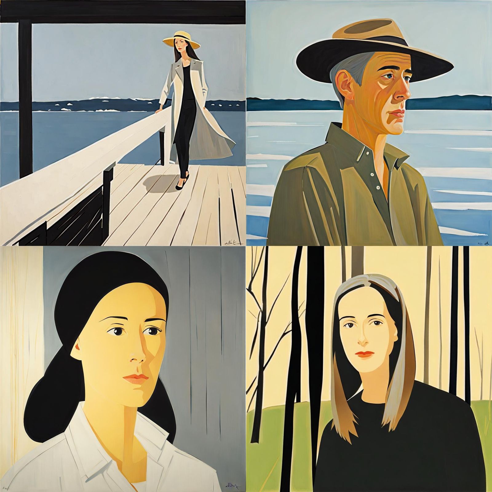 Minimalist Portrait in Contemporary Style